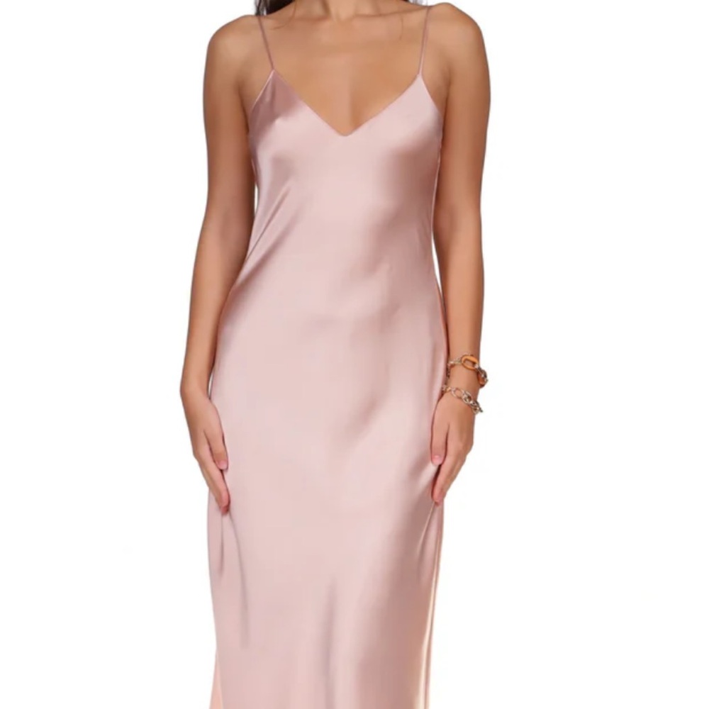 NWT Medium DUSTY ROSE TEA LENGTH BIAS SLIP